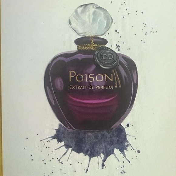 Dior, Poision, Art Illustration,  Perfume Bottle, Watercolor Print - Picture 6 of 6